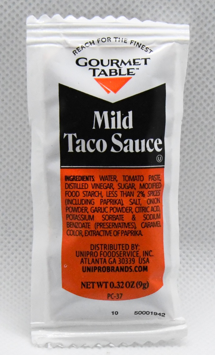 Gourmet Table Taco Sauce Pouches-9 Gram-200/Case