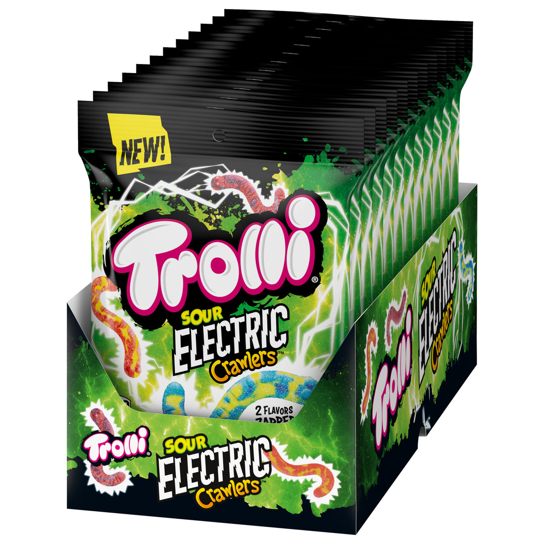 Trolli Electric Crawlers Peg Bag-4.25 oz.-12/Case