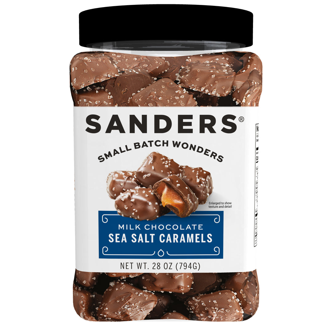 Sanders Milk Chocolate Sea Salt Caramels-28 oz.-6/Case