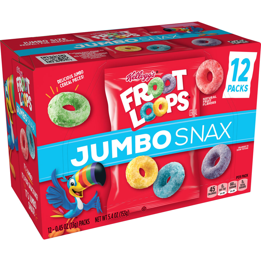 Kellogg's Snacking Froot Loops Cereal-0.45 oz.-12/Box-4/Case