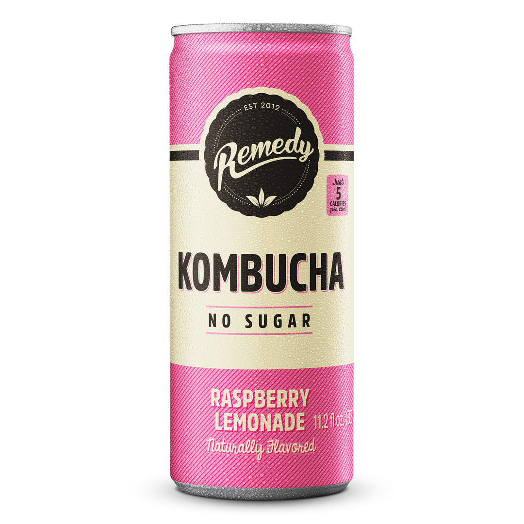 Remedy Kombucha Shipper Mixed Berry & Raspberry Lemonade-54 Count-1/Case