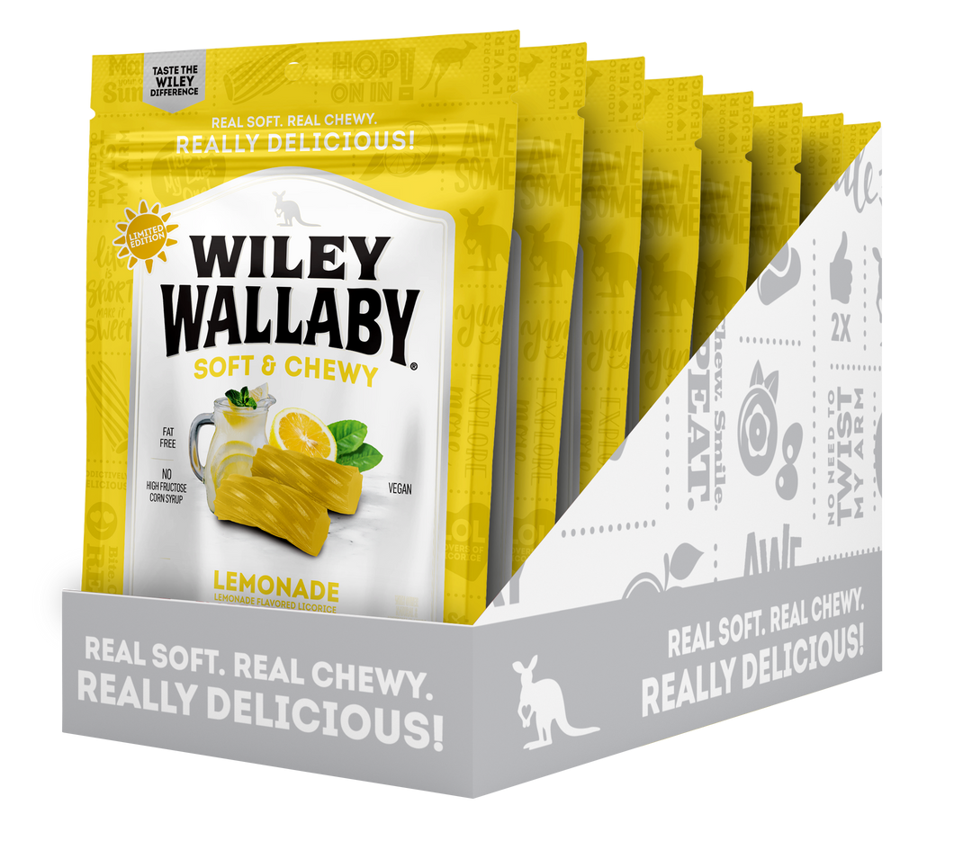 Wiley Wallaby Lemonade Licorice-7.05 oz.-8/Case