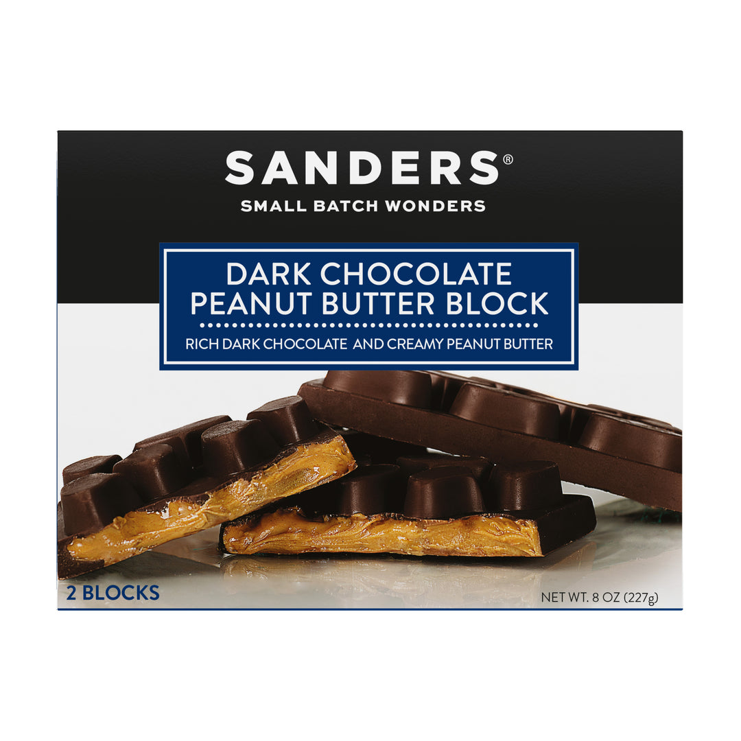 Sanders Peanut Butter Block-8 oz.-12/Case