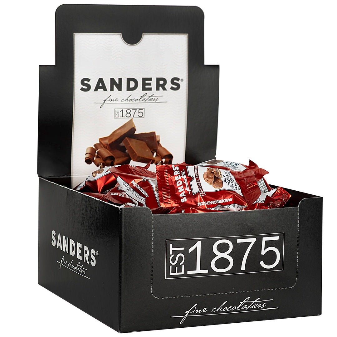 Sanders Milk Chocolate Pecan Caramel Cluster-0.5 oz.-48/Box-6/Case