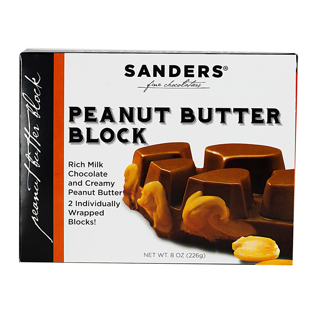 Sanders Peanut Butter Block-8 oz.-12/Case