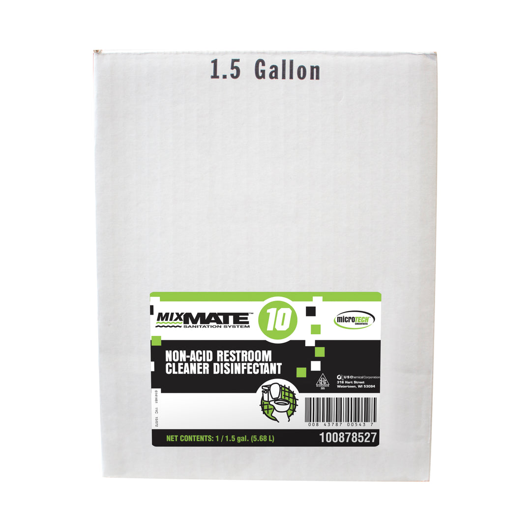 Mixmate Non-Acid Restroom Cleaner/Disinfectant-1.5 Gallon-1/Case