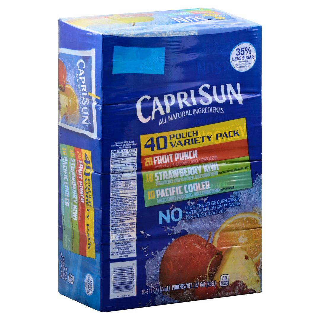 Capri Sun Ready To Drink Variety Pack Soft Drink-4 Count-1/Case