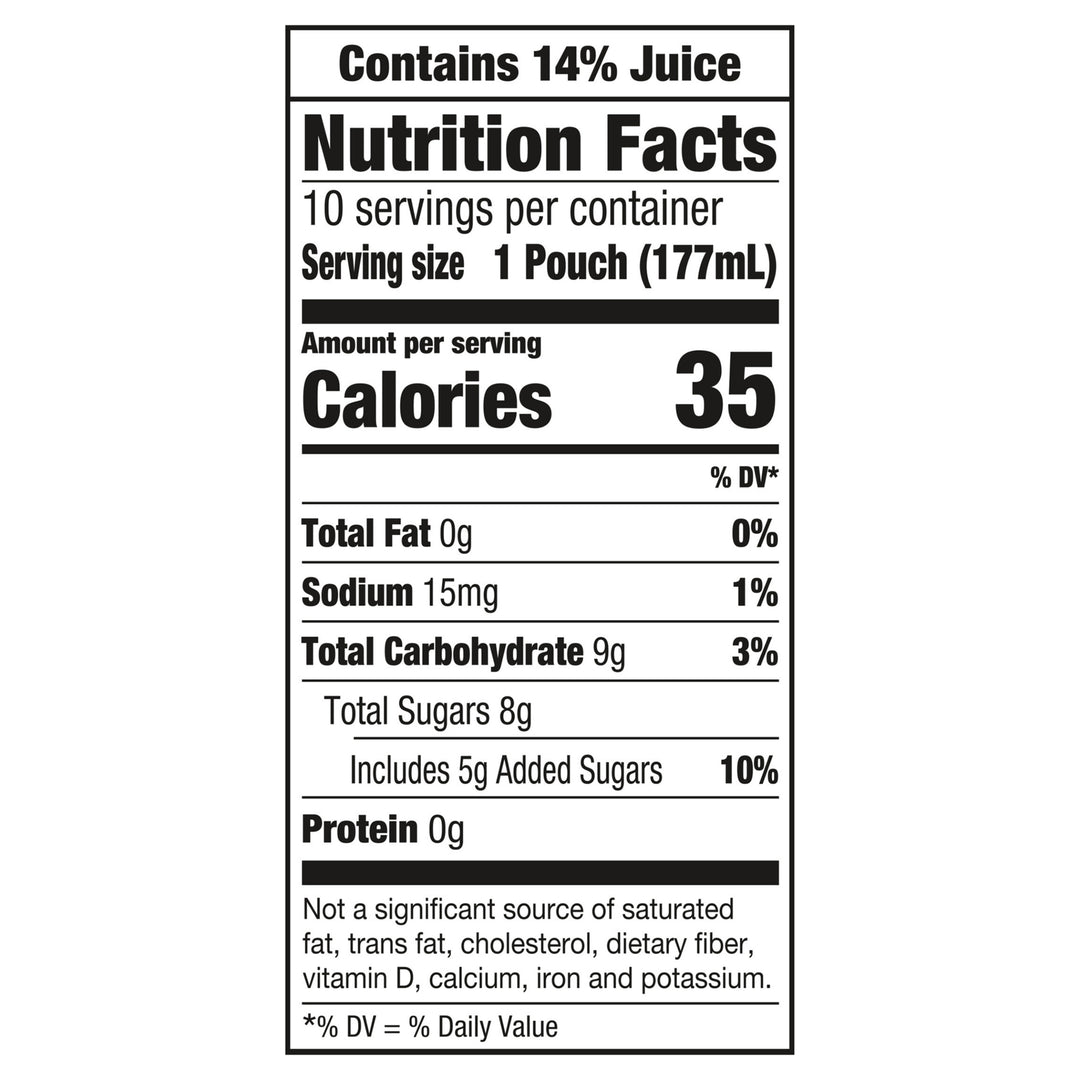 Capri Sun Ready To Drink Variety Pack Soft Drink-4 Count-1/Case