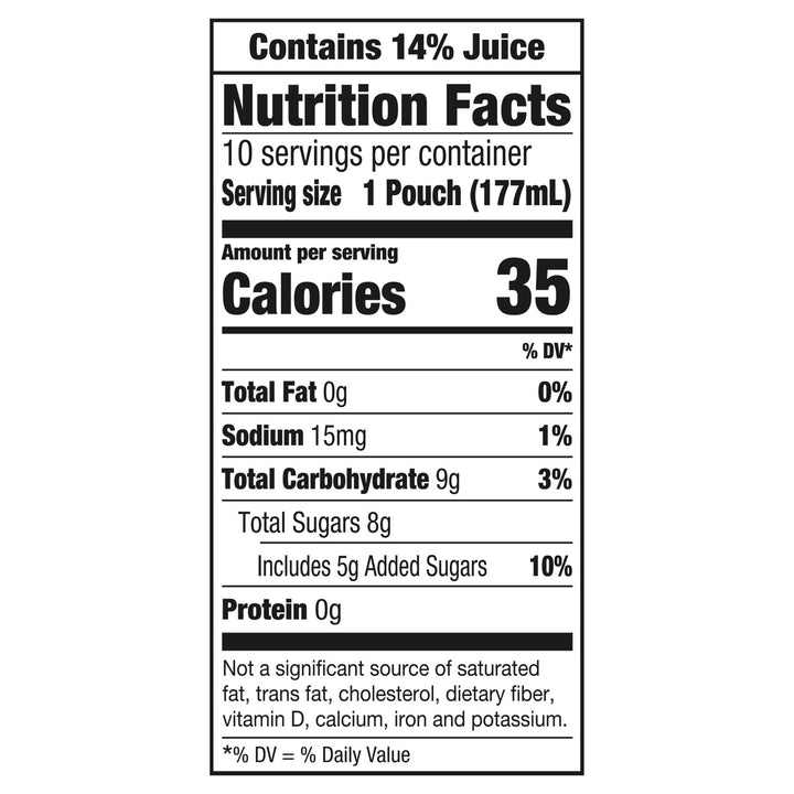Capri Sun Ready To Drink Variety Pack Soft Drink-4 Count-1/Case