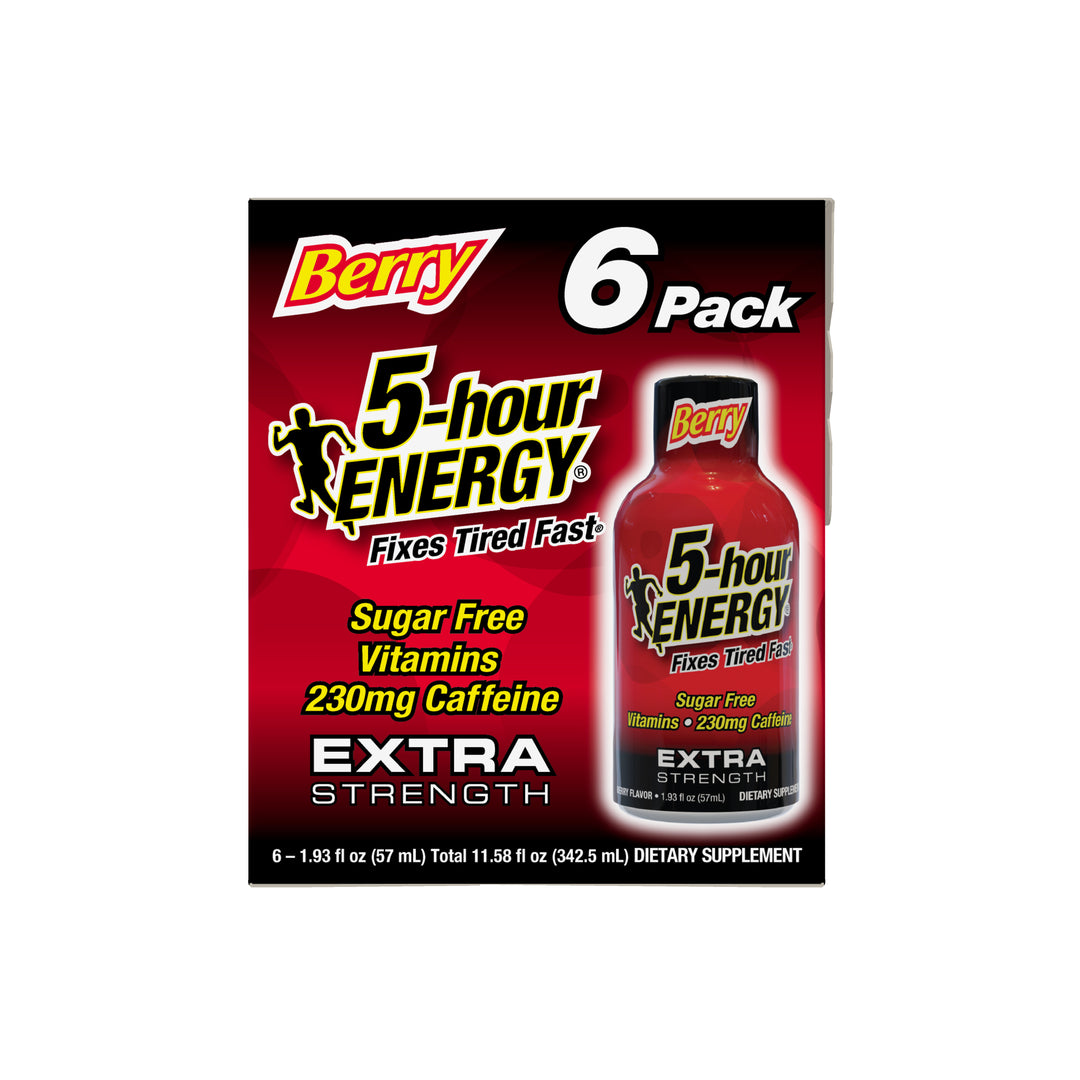 5-Hour Energy Extra Strength Berry-1.93 fl. oz.-6/Box-36/Case