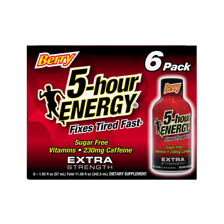 5-Hour Energy Extra Strength Berry-1.93 fl. oz.-6/Box-36/Case