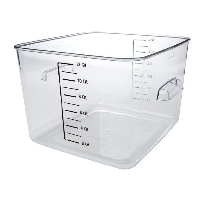 Rubbermaid Commercial Products Space Saving Square 12 Quart-1 Count-6/Case