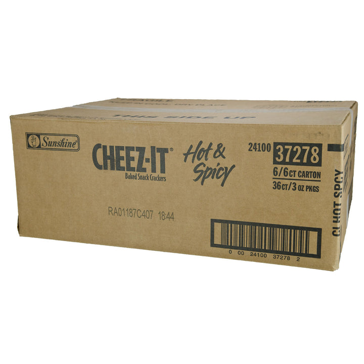 Cheez-It Hot & Spicy Snack-3 oz.-6/Box-6/Case