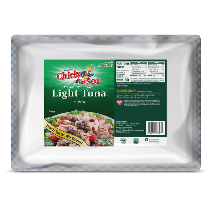 Chicken Of The Sea Premium Light Tuna Pouch-106 oz.-4/Case