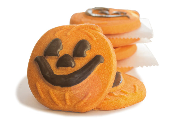 Cookies United Orange Pumpkin Face Cookies-5 lbs.-1/Case