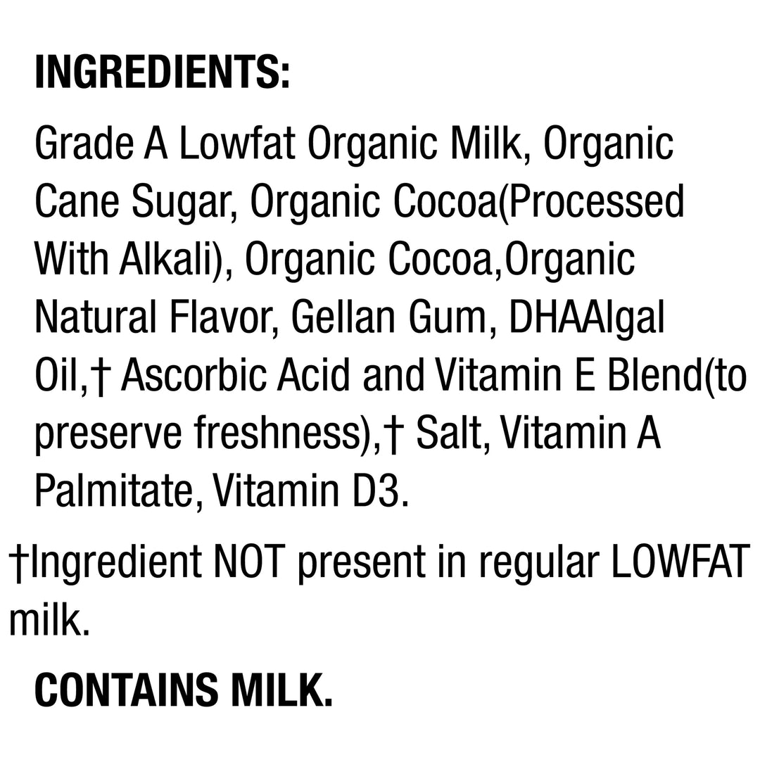 Horizon Organic Aseptic Lowfat Chocolate Single Serve Milk-8 fl. oz.-6/Box-3/Case