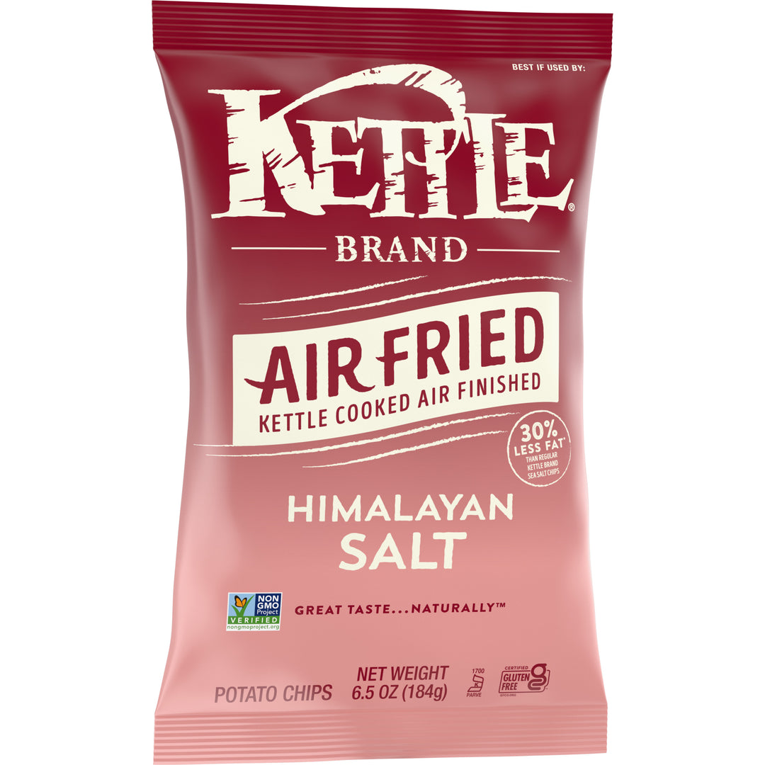 Kettle Foods Potato Chips-Air Fried Himalayan Salt Kettle Chips-6.5 oz.-12/Case