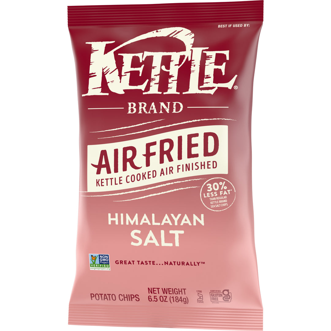 Kettle Foods Potato Chips-Air Fried Himalayan Salt Kettle Chips-6.5 oz.-12/Case