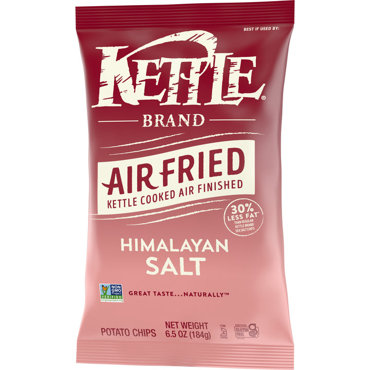 Kettle Foods Potato Chips-Air Fried Himalayan Salt Kettle Chips-6.5 oz.-12/Case