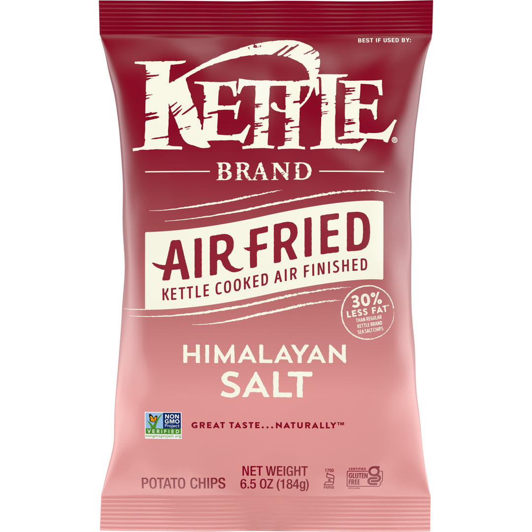Kettle Foods Potato Chips-Air Fried Himalayan Salt Kettle Chips-6.5 oz.-12/Case