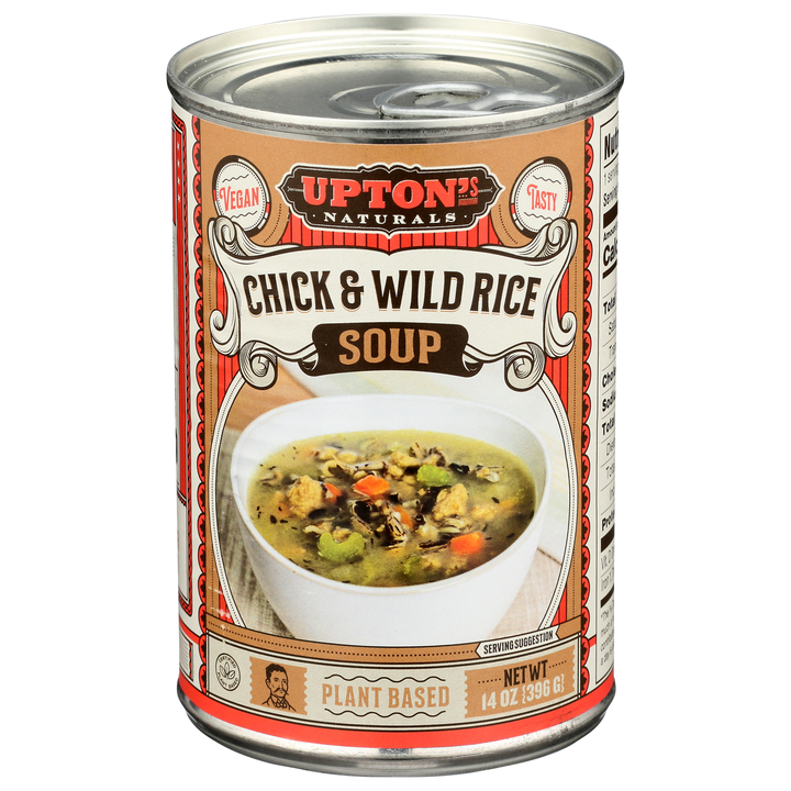 Upton's Naturals Chick & Wild Rice Soup-14 oz.-8/Case
