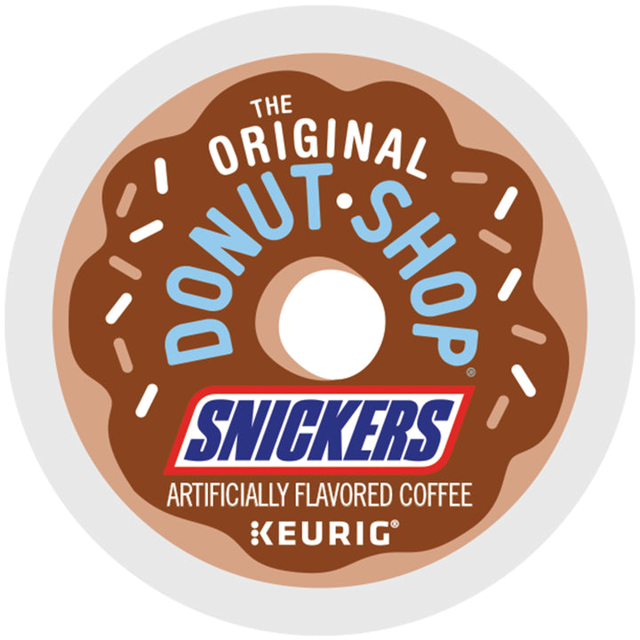 The Original Donut Shop Light Roast Single- Serve K-Cup Coffee Pods-Snickers-12 Count-6/Case