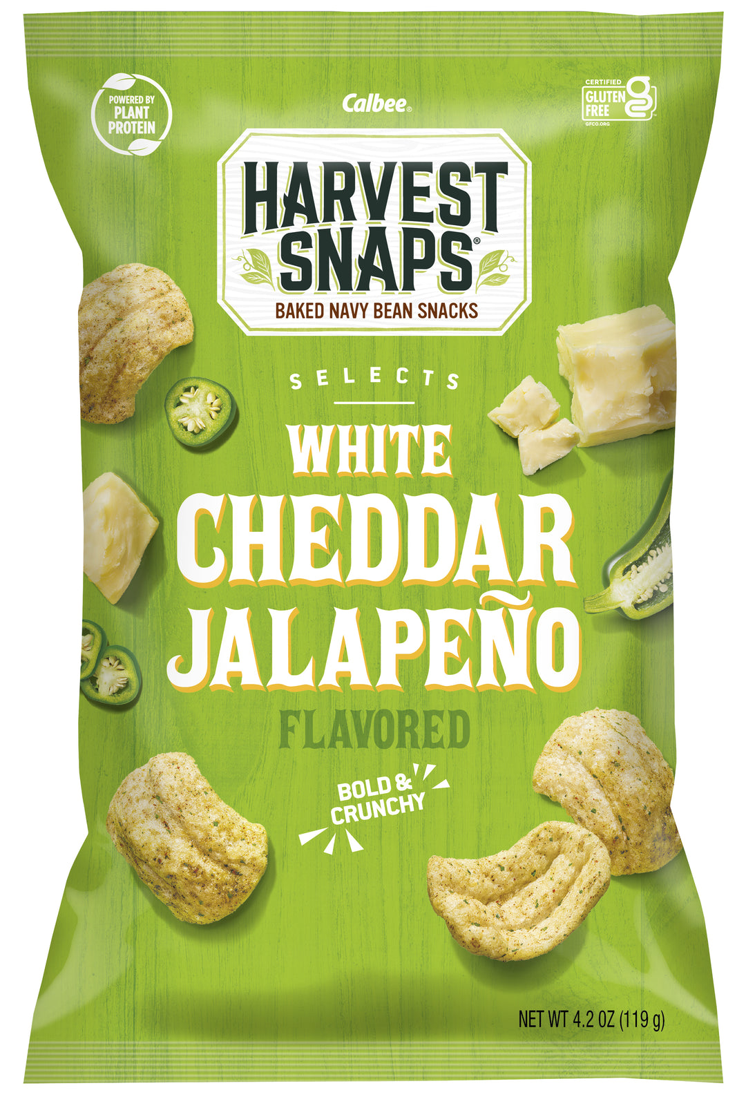 Harvest Snaps Harvest Snaps Selects White Cheddar Jalapeno-4.2 oz.-12/Case