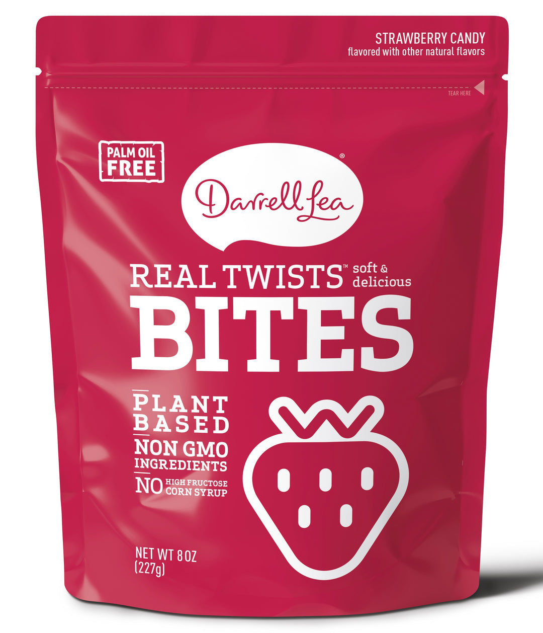 Darrell Lea Strawberry Twist Bites-8 oz.-8/Case