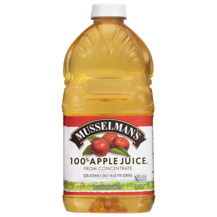Musselman's Apple Juice 100% From Concentrate 120% Vitamin C-64 fl. oz.-8/Case