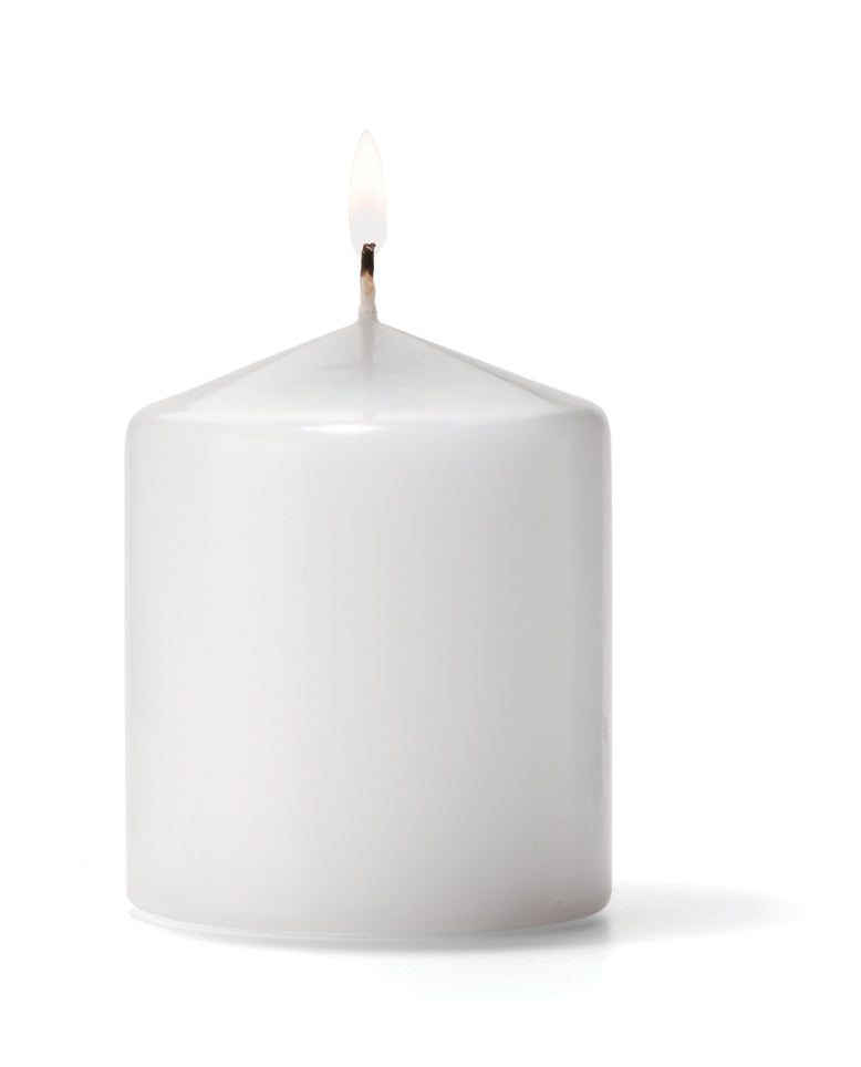 Hollowick Inc. White 3 in. D X 3 in. H Pillar Candle-12 Each