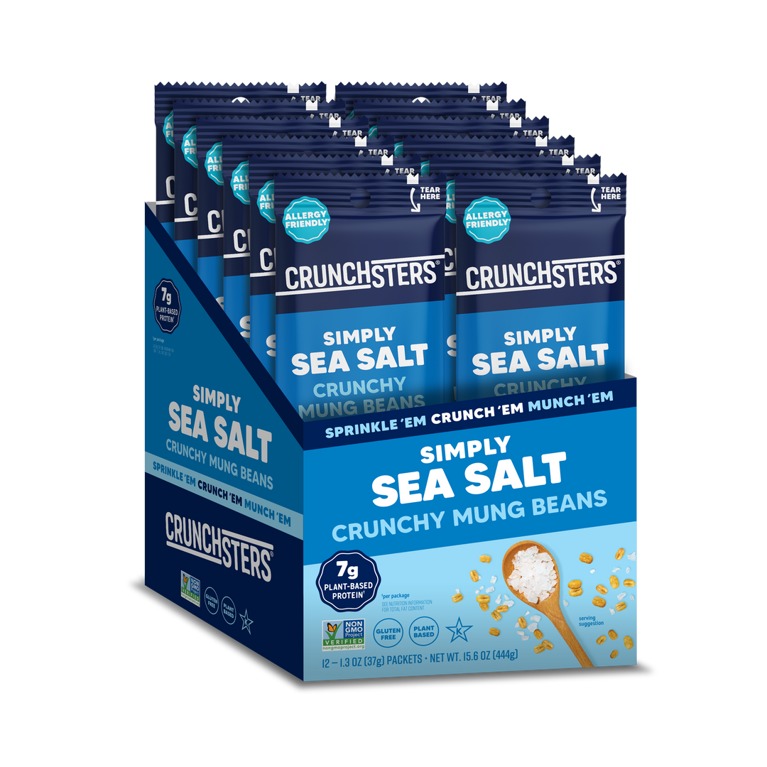 Crunchster Protein Snack Sea Salt Single Serve-1.3 oz.-12/Box-6/Case