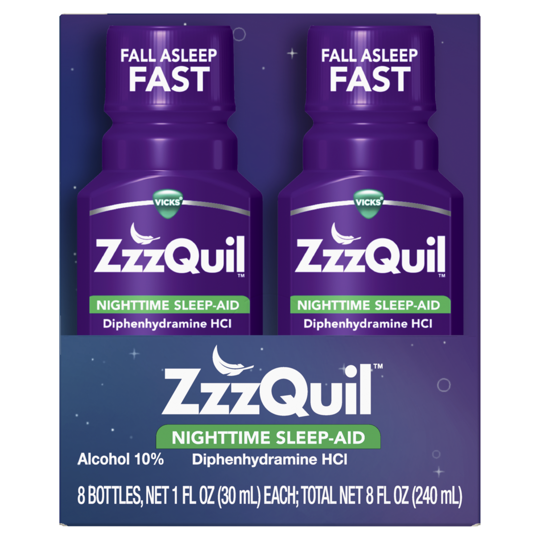 Vicks Sleep Aid1 fl. oz.8/Box4/Case MPN 00323900028821 Round Eye