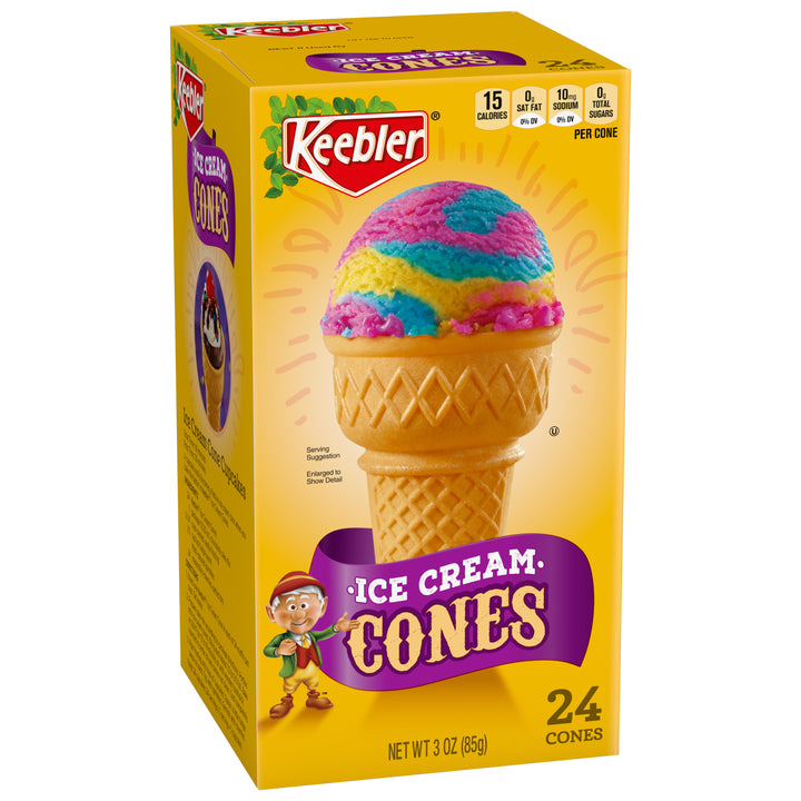 Kb-Ice Cream Cones Ice Cream Cones Box-3 oz.-6/Case