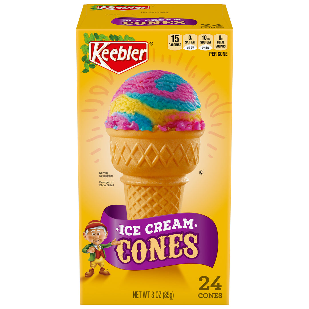Kb-Ice Cream Cones Ice Cream Cones Box-3 oz.-6/Case
