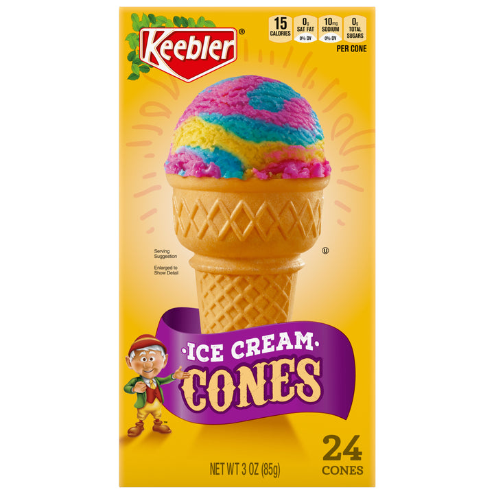 Kb-Ice Cream Cones Ice Cream Cones Box-3 oz.-6/Case