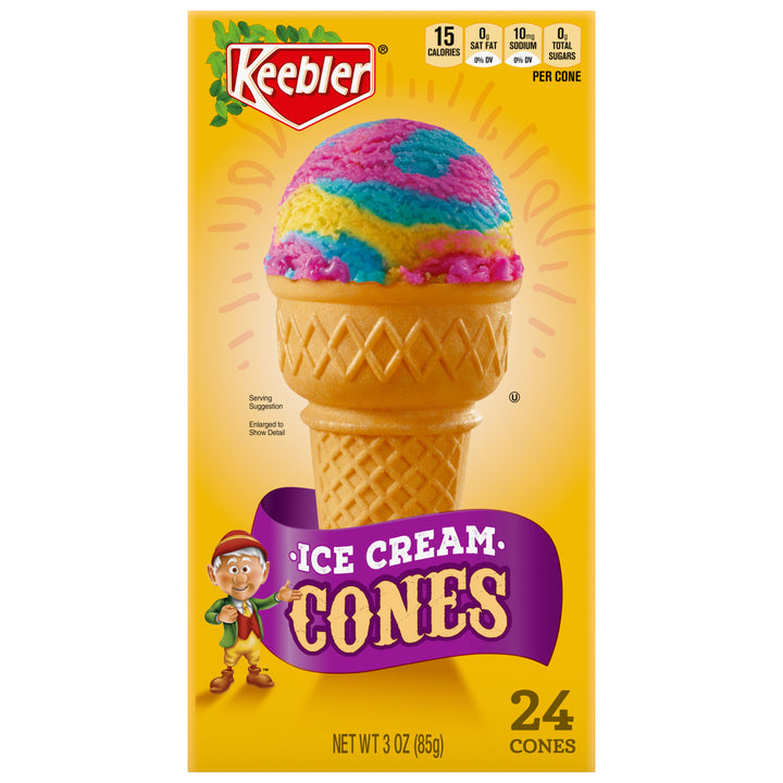 Kb-Ice Cream Cones Ice Cream Cones Box-3 oz.-6/Case