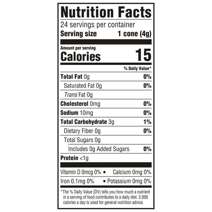 Kb-Ice Cream Cones Ice Cream Cones Box-3 oz.-6/Case