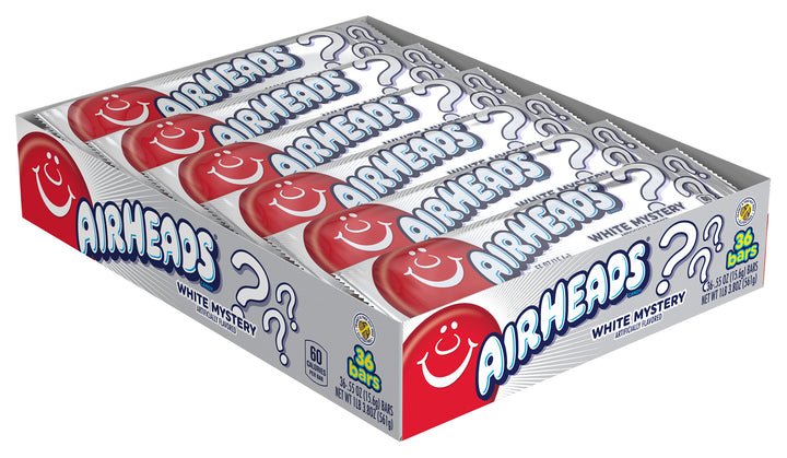 Airheads Open Stock Single White Mystery-0.55 oz.-36/Box-12/Case