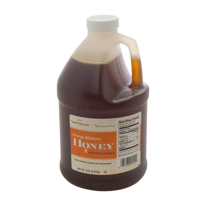Sweet Harvest Foods Orange Blossom Honey Bulk-5 lbs.-6/Case