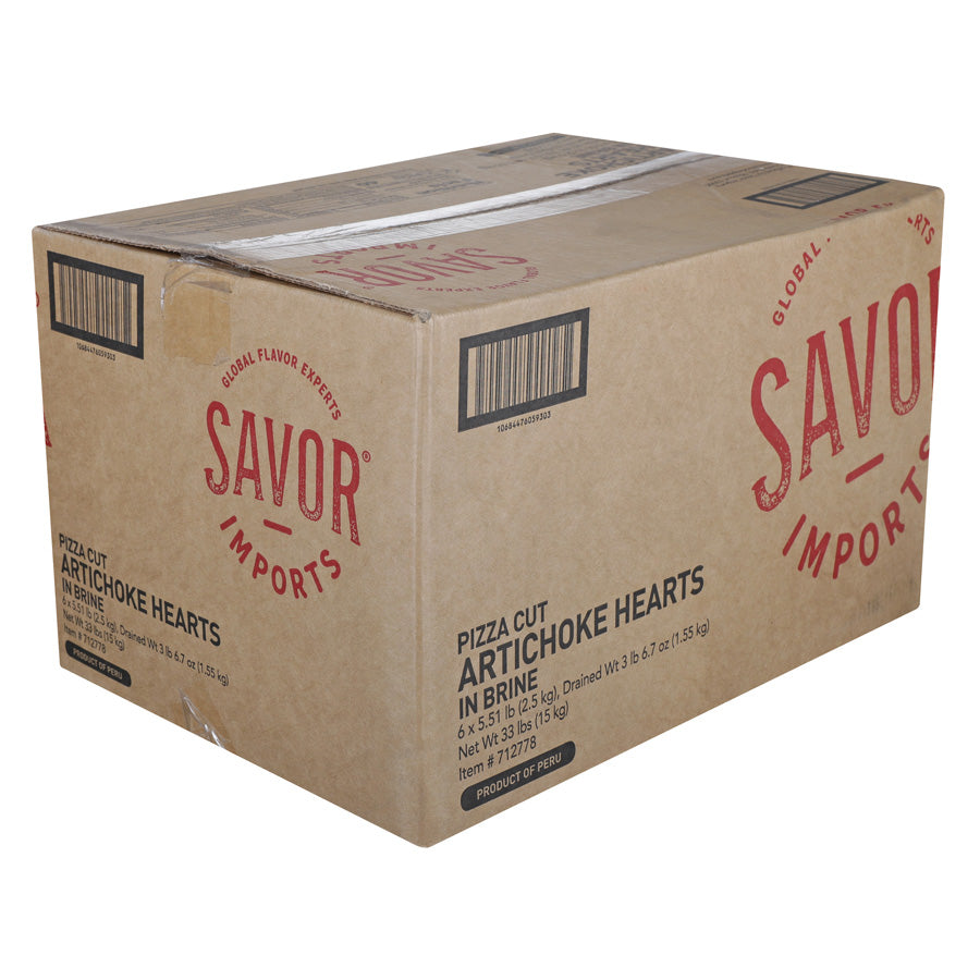 Savor Imports Pizza Cut Artichoke Hearts Pouch-2.5 Kilogram-6/Case