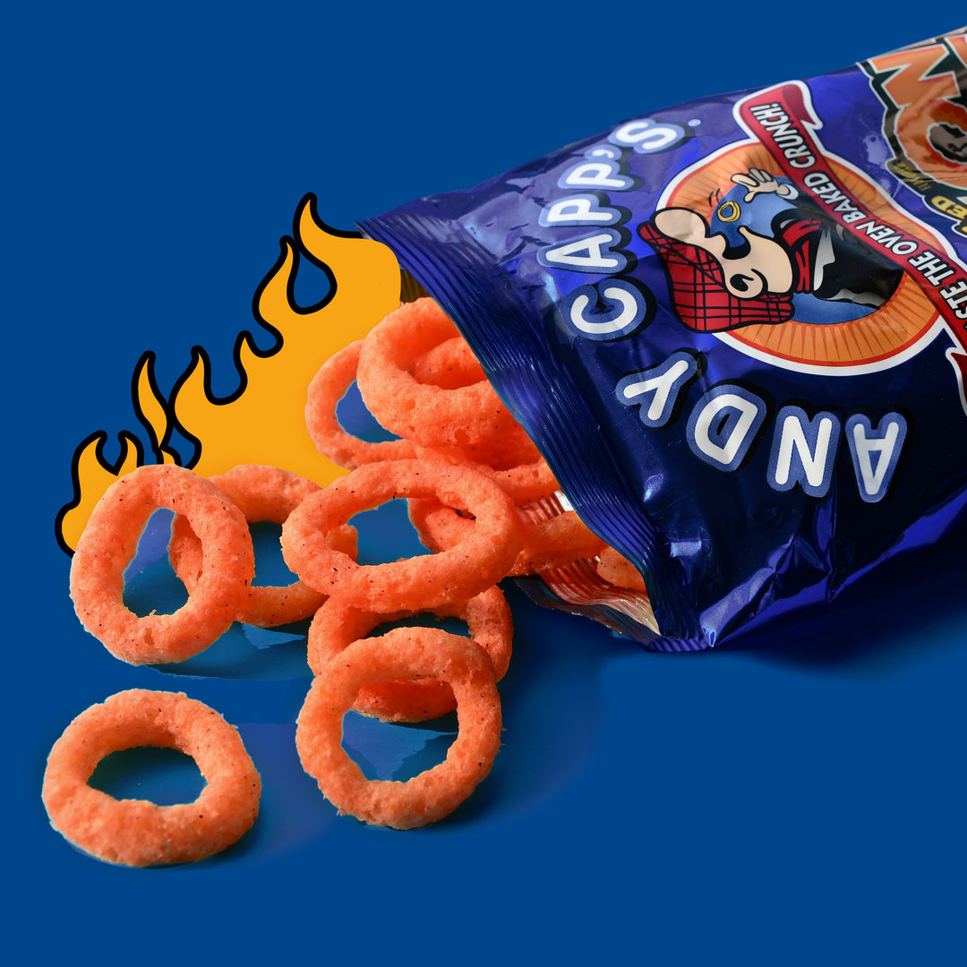 Andy Capp Hot Onion Rings-2 oz.-12/Case