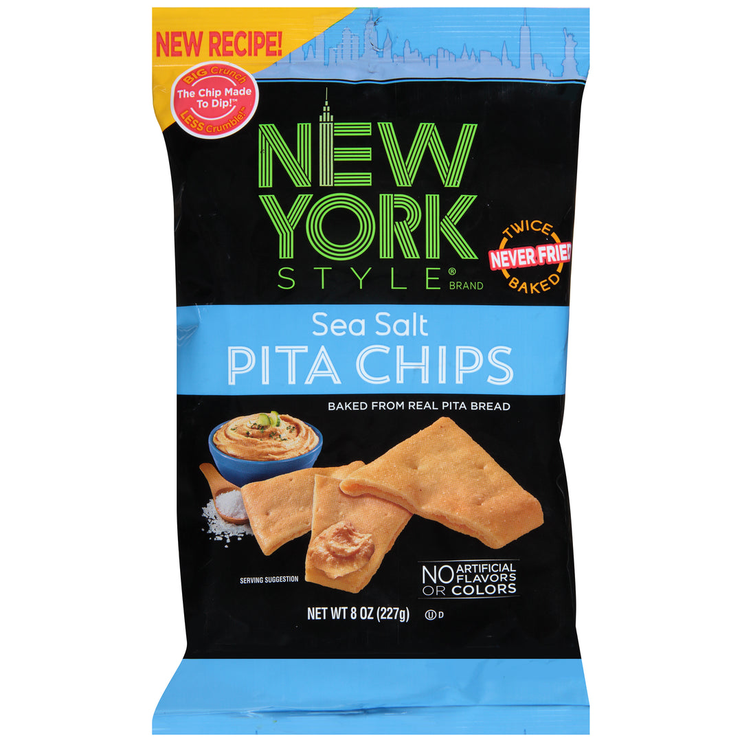 New York Style New York Style Pita Chips Sea Salt-8 oz.-12/Case