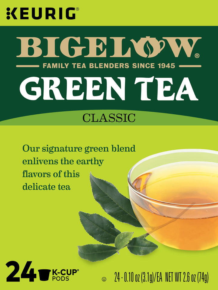 Bigelow Green Tea K-Cup Pod-24 Count-4/Case