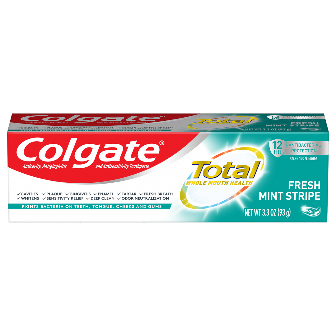 Colgate Total Toothpaste Fresh Mint Stripe-3.3 oz.-6/Box-4/Case