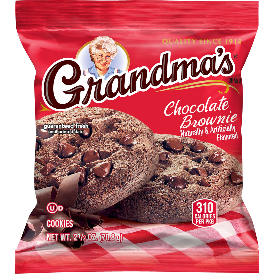 Grandma's Individually Wrapped Cookie Brownie-2.5 oz.-60/Case