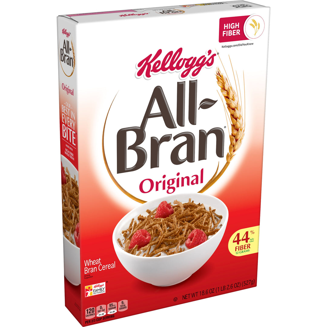 Kellogg's All Bran Original Cereal-18.6 oz.-8/Case