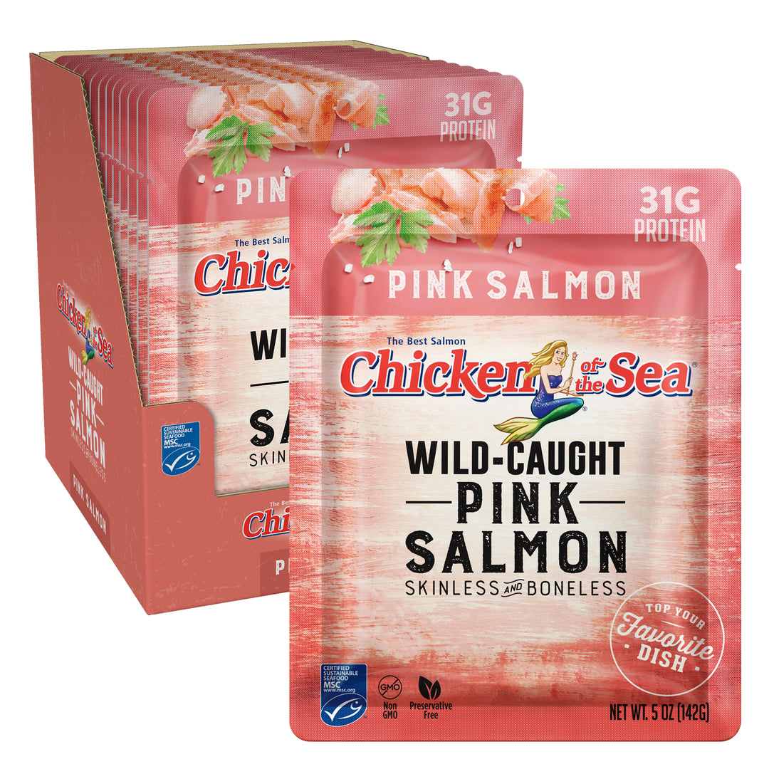 Chicken Of The Sea Skinless Boneless Pink Salmon Pouch-5 oz.-12/Case