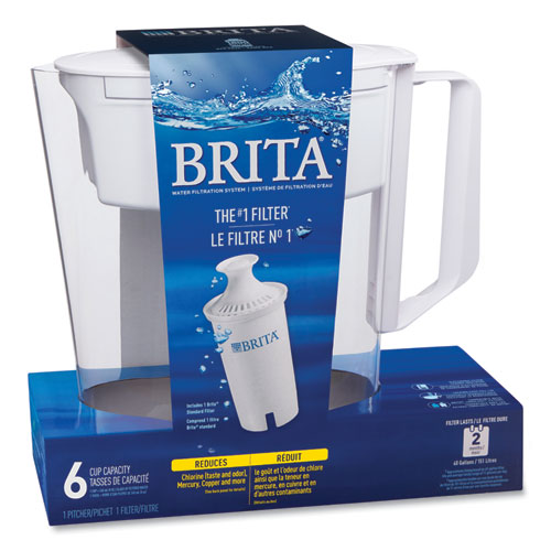 Brita Classic Water Filter Pitcher 40 Oz 5 Cups Clear