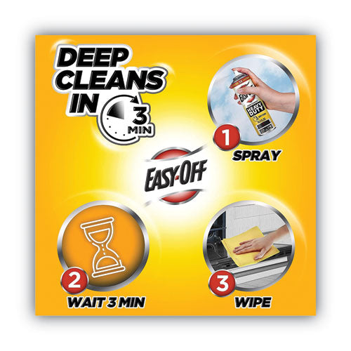 EASY-OFF Heavy Duty Oven Cleaner Fresh Scent Foam 14.5 Oz Aerosol Spray 12/Case