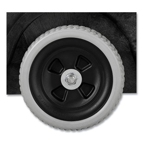 Structural Foam Tilt Truck, 101 Gal, 450 Lb Capacity, Plastic, Black
